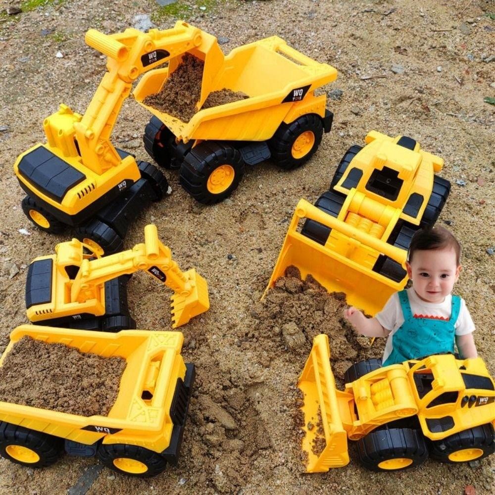 Plastic Construction Truck Toy Glide Way Forward Beach Digger New Early Education Kids Toys