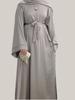 Middle Eastern Turkish Solid Color Multi-Color Large Size Robe Dress