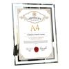 Ransu Photo Frame A4 Glass Stylish Photo Frame Award Photo Stand Gift