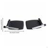Wheelchair Footrest Pair Black Replacement Footplate Easy to Install