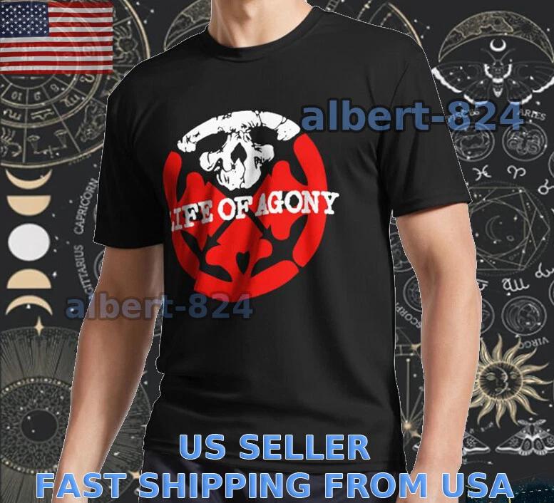 

НОВАЯ КРАСНАЯ ФУТБОЛКА LOGO LIFE OF AGONY СМЕШНАЯ АМЕРИКАНСКИЙ РАЗМЕР S ДО 5XL 2XL