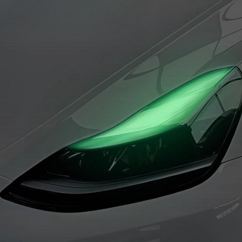 For Tesla Model3/Y Car Headlight Color-changing Film Daytime Running Lights Light Color-changing Film Car Sticker Modification
