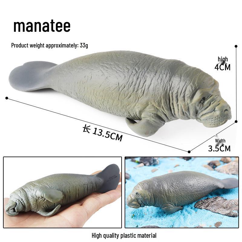 Cross-border Marine Animal Models: Dolphin, Megalodon, Humpback Whale, Orca, Whale Shark, Hammerhead Shark - Children s Science Education Ornaments