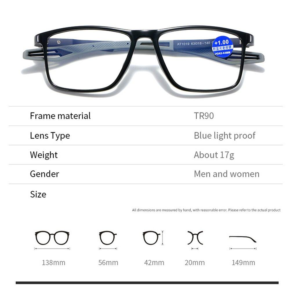 Vision Care Blue Light Blocking Glasses TR90 Spectacles Eyewears Fashion Computer Goggles