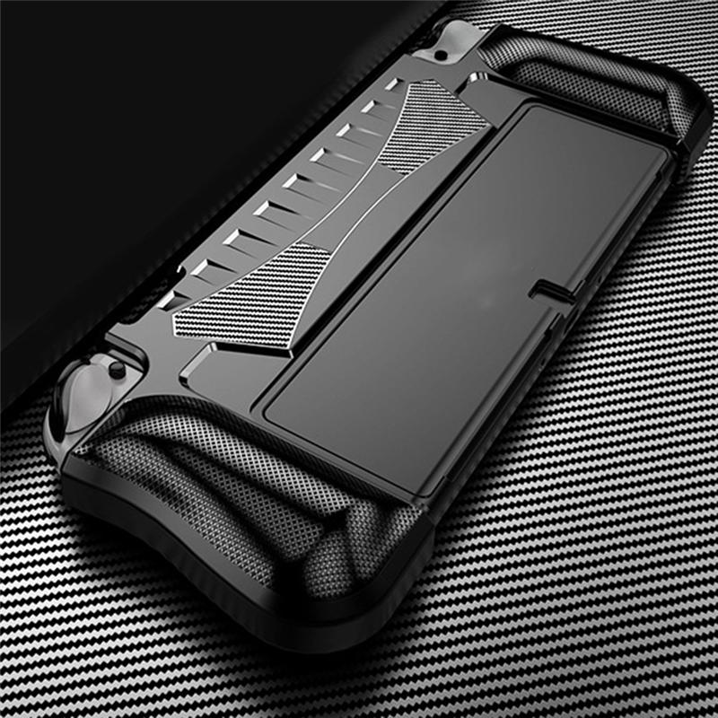 B03B-Dockfähige Hülle für Nintendo Switch OLED Weiches Silikon Ergonomischer Griff Schutzhülle Abdeckung Spielzubehör