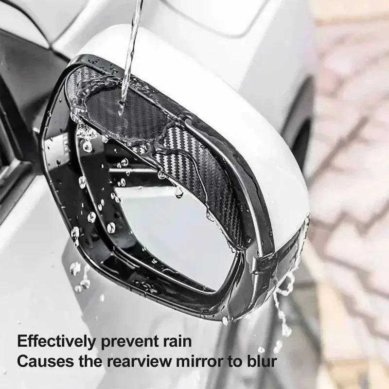AAUJ1 2pcs Car Rearview Mirror Rain Eyebrow Suitable For Mercedes Benz C200L GLC GLK CLA GLA W210 W124 New AMG B/C/E Class A Class