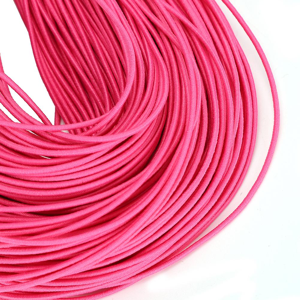1,5 mm 100 m Elastische Stretch Runde Perlenschnur Faden Seil für DIY Schmuckherstellung Tiefrosa