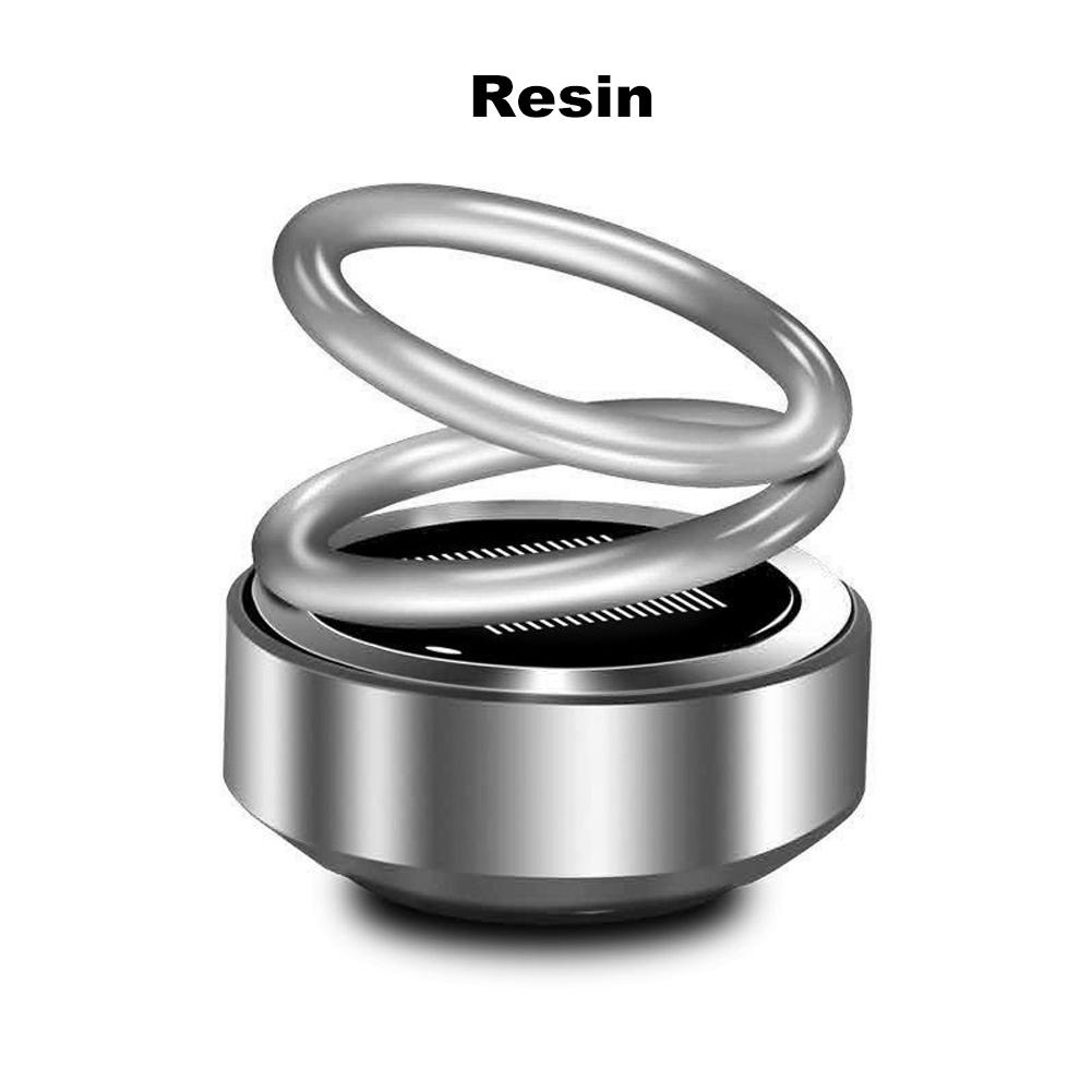 Automobilový solární rotační aromaterapeutický osvěžovač vzduchu s dvojitým kroužkem, difuzor pro interiérové ​​doplňky pro dekoraci domu v autě