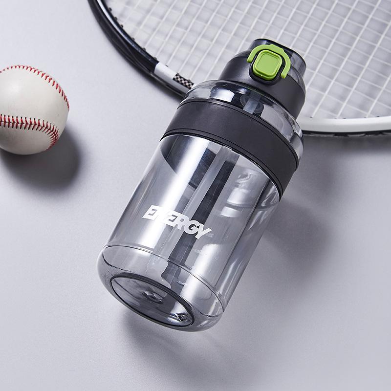 Sports kettle student large capacity outdoor portable men's water cup fitness scale straw cup drop-proof space cup