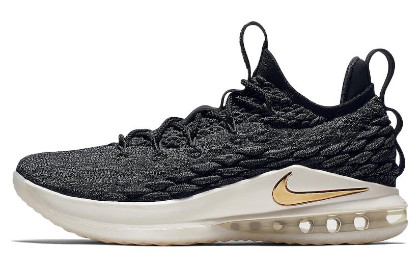 

Nike LeBron 15 Low Black Metallic Gold AO1756-001 40.5