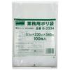 trusco thick poly bag length 340 x width 230 x t0.1 transparent 100 pieces b-2334