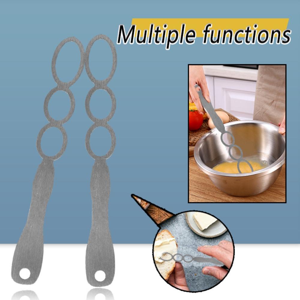 Rust-Free Nut Butter Mixer Stainless Steel Egg Beater Kitchen Tool Pancake Batter Tool  Cooking