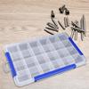 Clear Organizer Box Bead Empty Jewelry Storage Tackle for Crafts Art DIY Nail