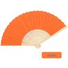 Solid Color Bamboo Folding Fan for DIY Crafts - Children's Kindergarten Material, Customizable with Logo or Text