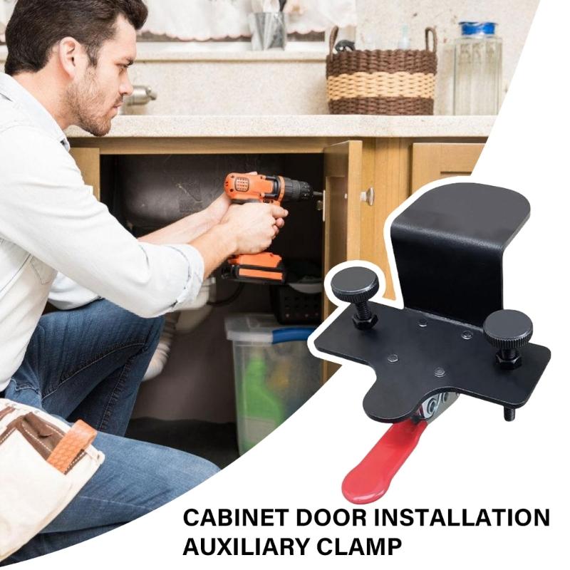 Schranktür-Beschläge-Schablone Verstellbares Hilfswerkzeug Installationspositionierer Montageklemme für Möbelregal Langlebig