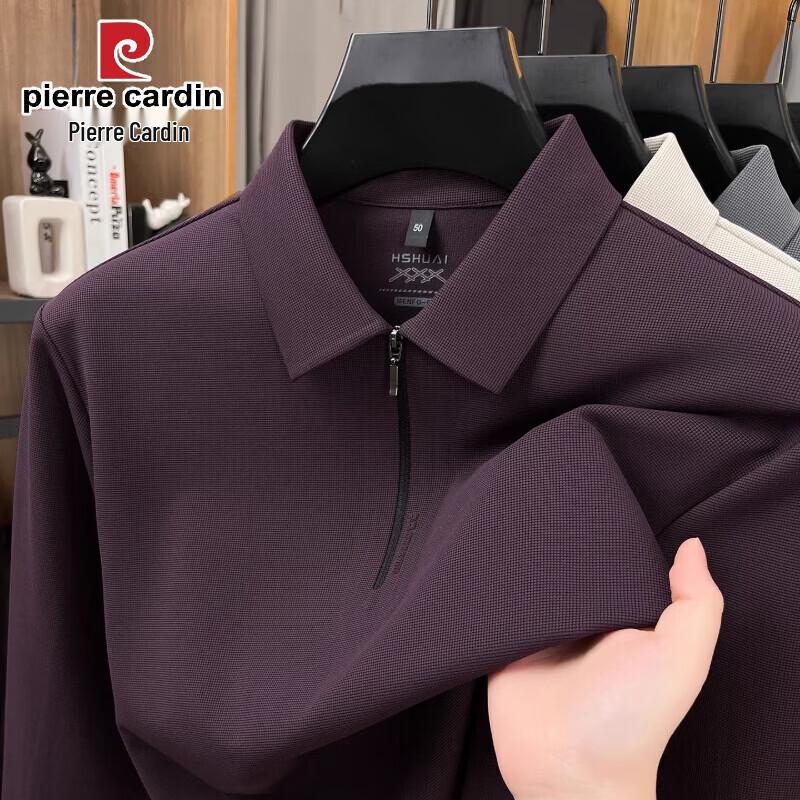 Pierre Cardin Men s Half-Zip Long-Sleeve Polo Shirt L