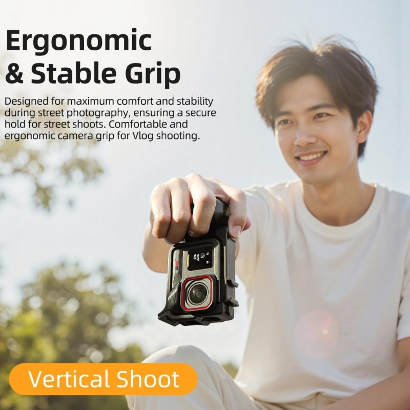 Portable Camera Stabilizer Handle Featuring Detachable Design And AntiDrop Wrist Strap Compatible for Pro2/1 Cameras