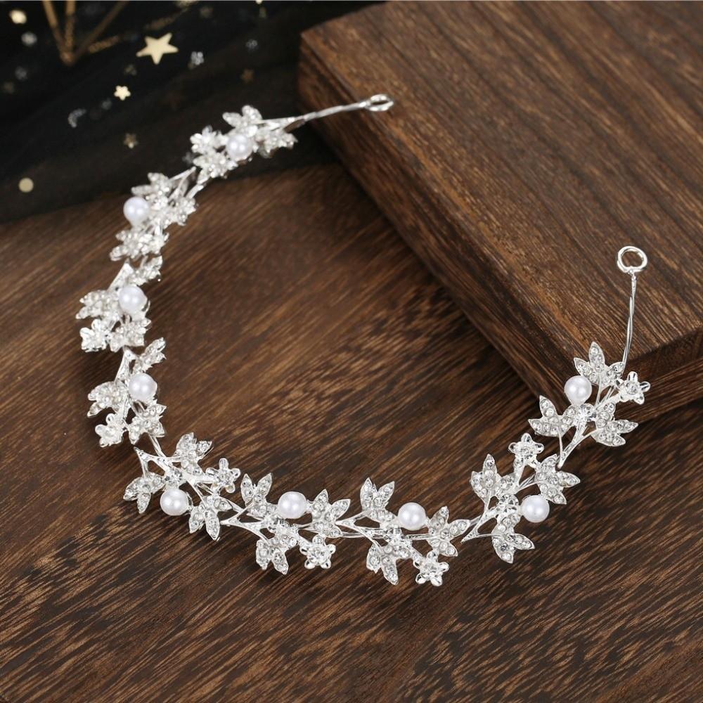 Sparkling Photography Headband Rhinestone Wedding Wreath Vintage Bride Headdress Women