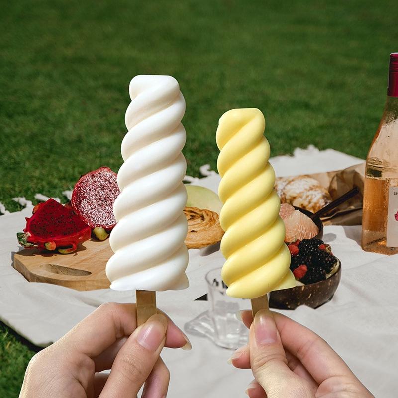 Silicone Ice Cream Mold Reusable Popsicles Making Mould Kitchen Handmade Gadgets