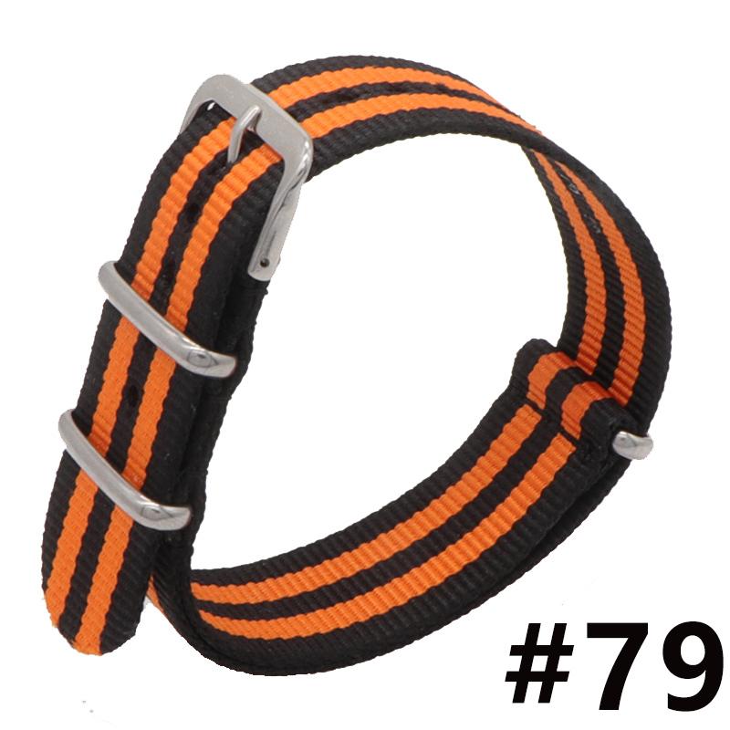 18MM 20MM 22MM Nylon Watch Band Sport Casual Straps Replacement With Stainless Steel Buckle For Men Women's Watch Accessories