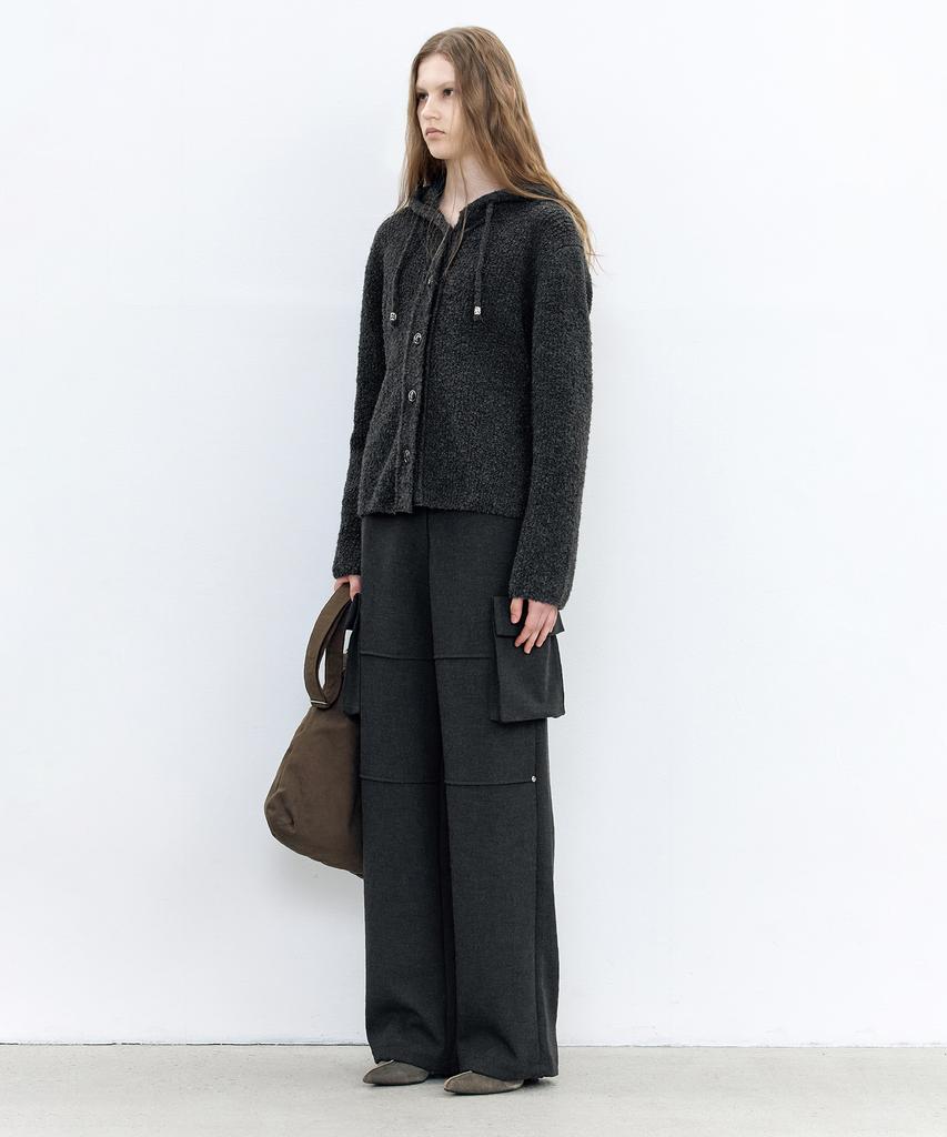 INSILENCE WOMEN Fatigue Pocket Slacks Charcoal