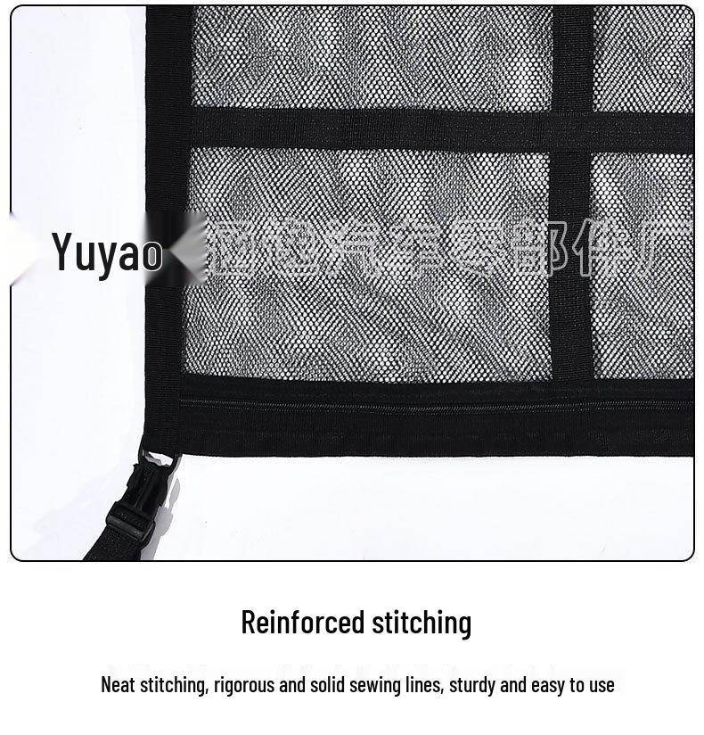Car Supplies Roof Net Double Zipper Storage Organizer Bag