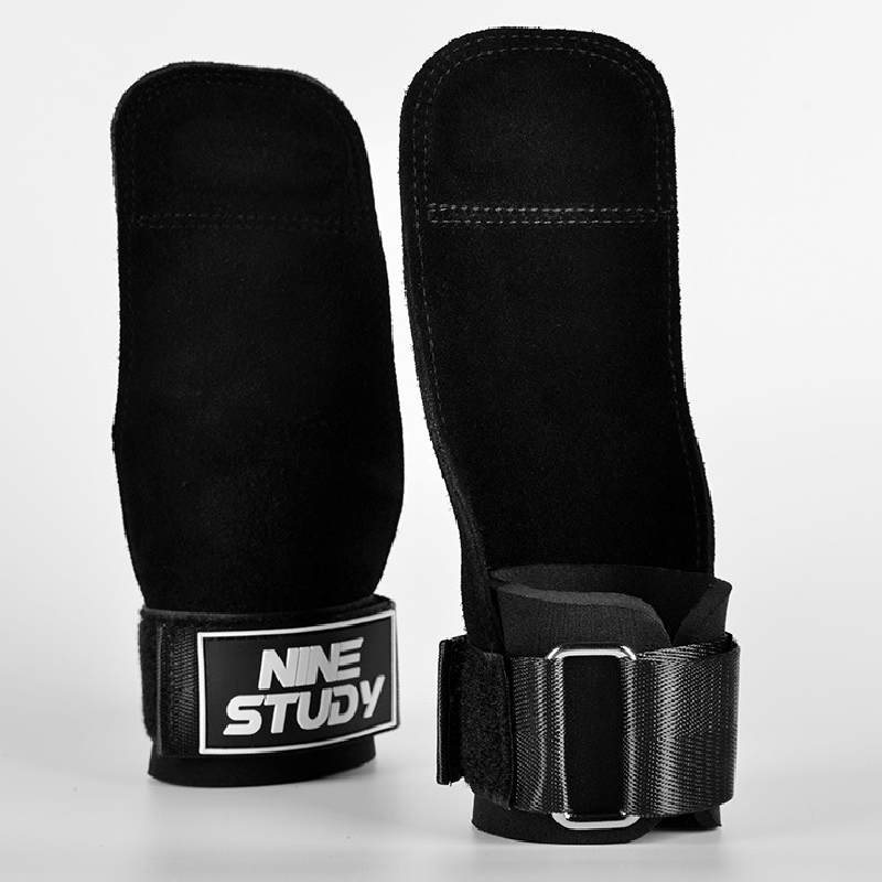 

Wrist Gloves Gym Strap With Palm Guard Pullup Booster Exercise Practical Sports чёрный