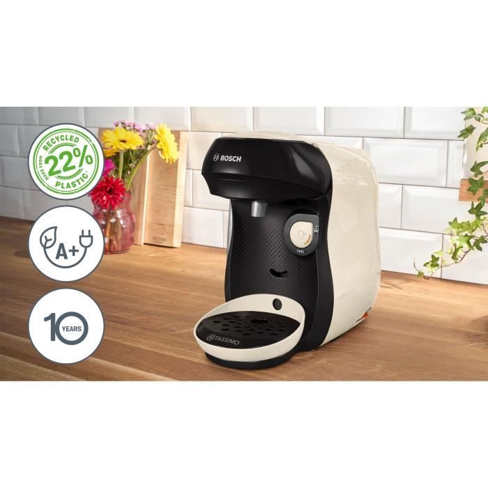 Machine à café multi-boissons - BOSCH - TASSIMO - T10 Happy vanille - 1400 W