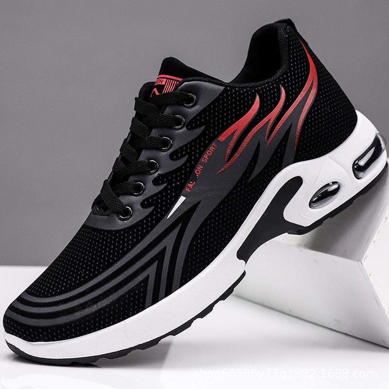 

Men s shoes spring, autumn and summer men s breathable platform sports casual shoes men s trend Korean version air cushion shoes 44