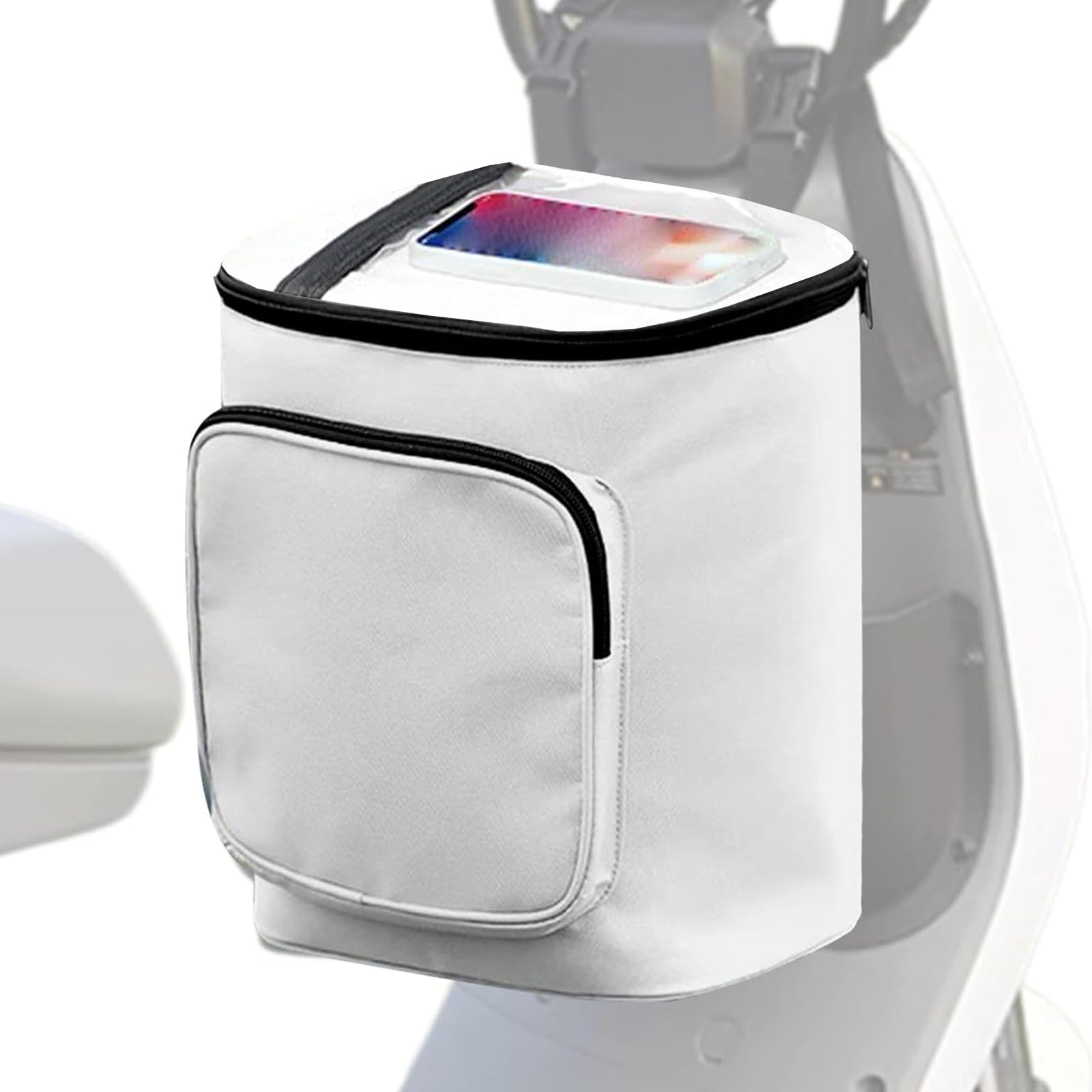 

Сумка для велосипеда Nricrlus, Большая вместимость, Износостойкая, Водонепроницаемая, Сумка для самоката, Передняя сумка для велосипеда, Белая