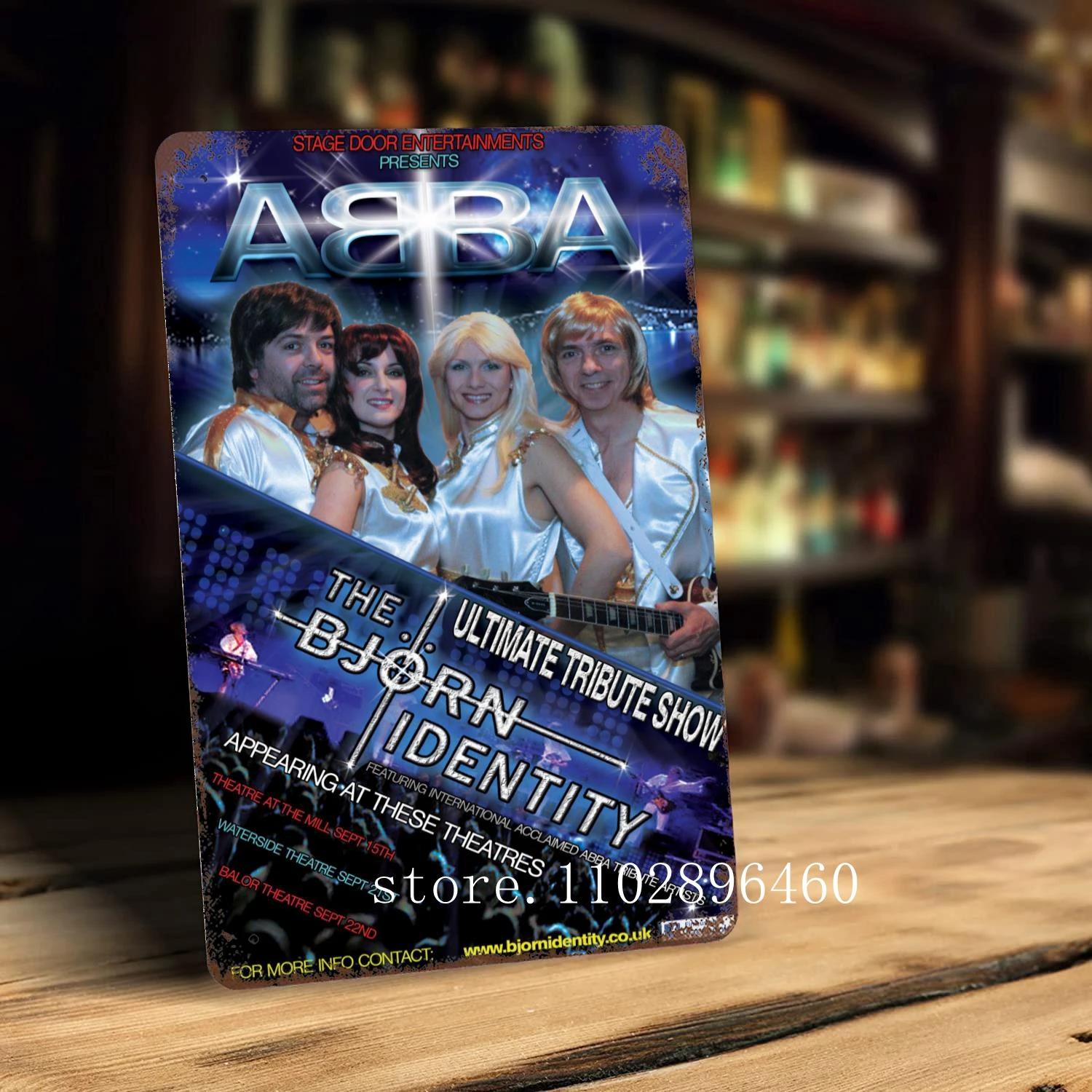 

abba Металеві таблички та знаки настінний декор Вінтажні бляшані знаки Капітан Металевий плакат Декор для бару пабу клубу Настінна прикраса 30x40cm(11.8x15.7inch)