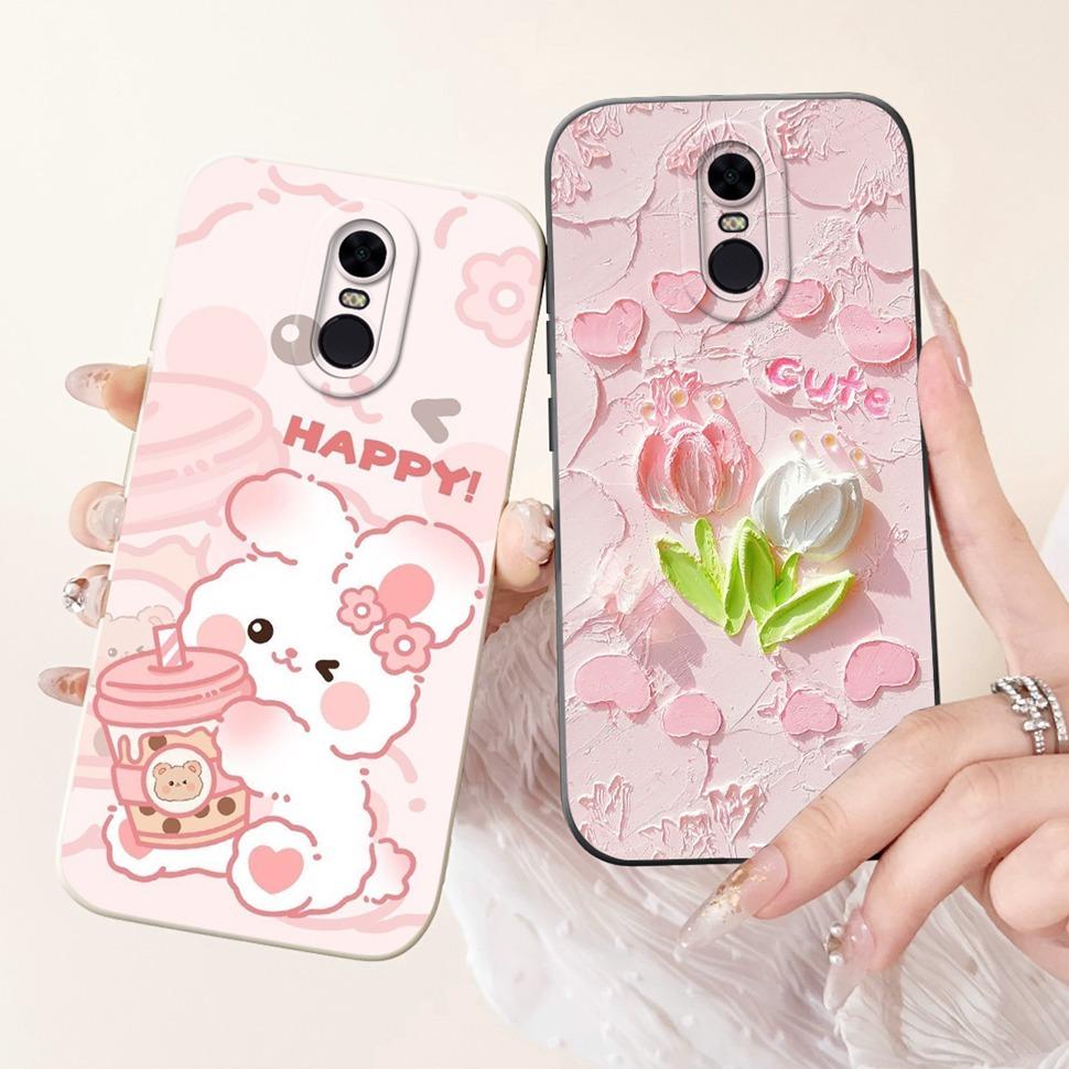 Husă Colorată cu Model Pentru Xiaomi Redmi 5 Plus Note 5 Subțire Huse din Silicon Moale Pentru Redmi5 Plus (Redmi Note5) Coperta Coque