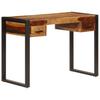 Desk with 2 Drawers 110x50x77 cm Solid Acacia Wood