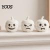 Exquisite Halloween Desktop Decorations 3D Printed Mummy Pumpkin Skull Figurine for Decorations, Versatile Showcase Display Statues with Funny