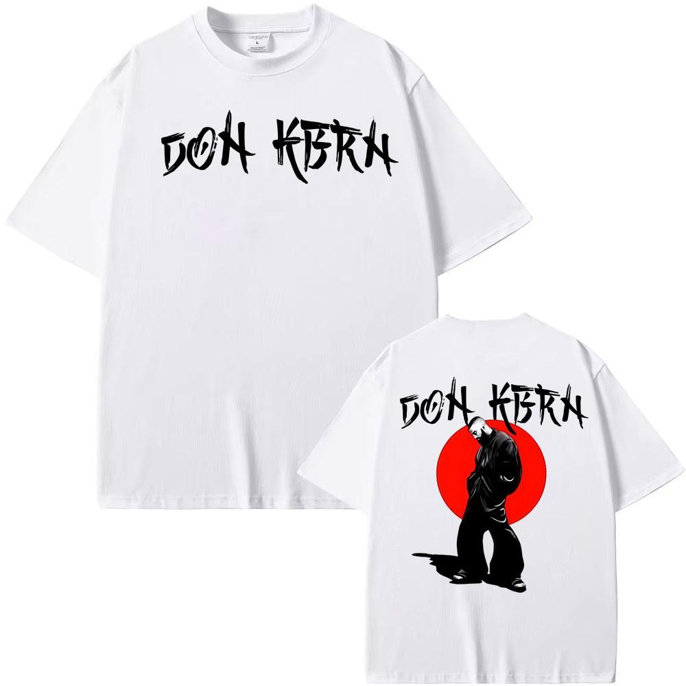 Eladio Carrion Don Kbrn Album 2025 Tour Double Sided Print T Shirts Men Women Gothic Clothes Hip Hop T-shirt 100% Cotton T Shirt