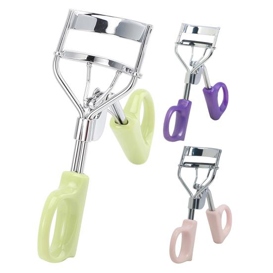 Stainless Steel Eyelash Curler with Ergonomic Handle Volumizing Precision Eye Lash Curler Natural Long Lasting Lashes Curling Tools for Women Makeup