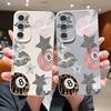Vintage Leopard Print Stars Billiards Case For Samsung Galaxy S25 Edge S24 Ultra S23 S22 Plus S21 FE S26 Ultra Leather Texture Silicone Cover