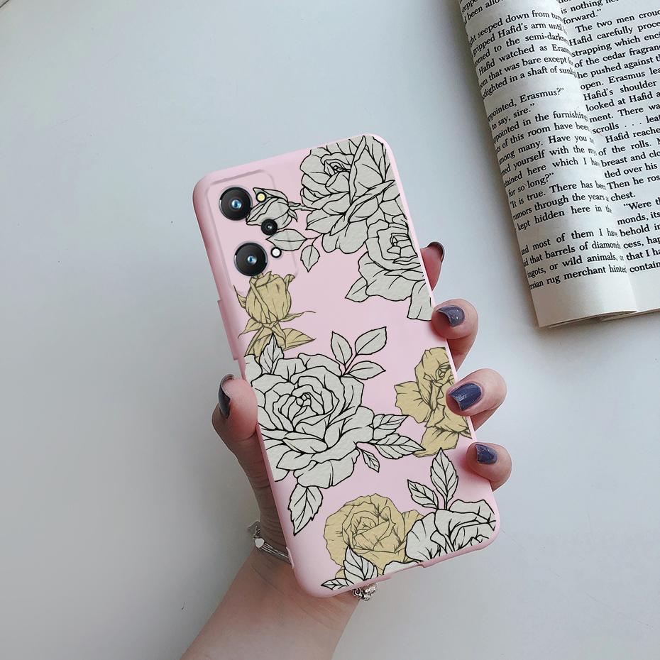 For Realme GT Neo 3T Case Realme GT Neo 2 GT2 Cover Rainbow Flower Soft Silicone Protective Phone Bumper Realme GT Neo 3T 2 Case