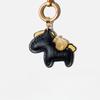 Women Leather Charms Bag Pendant KeyChain Cartoon Pony Rocking Horses Keyring Cute Animal Ornament Accessories