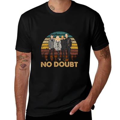 T-shirt vintage No Doubt Rock Band Arts, t-shirt en coton pour homme, t-shirt imprimé doux en coton pour homme