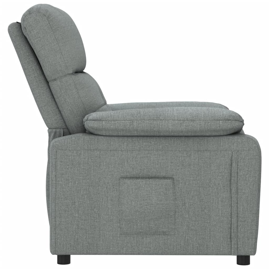Vidaxl Foldable Armchair, Dark Grey, Fabric Upholstered