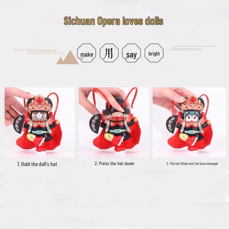 Sichuan Opera Face-Changing Doll: Creative Peking Opera Souvenir Toy from Chengdu