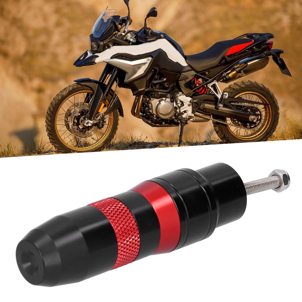 Motorcycle Exhaust Pipe Slider Aluminum Alloy Anti Falling Guard Protector (Black )
