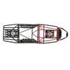RC Metal Roll Cage Black Strong Metal Better Traction Road Holding RC Car Chassis Frame for Axial Capra Kit 1.9UTB