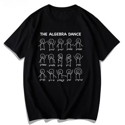 Algebraic Quadratic Equations Trigonometric Functions Fun Math Dance Summer Short Sleeve Trend T-shirt Camiseta Hombre