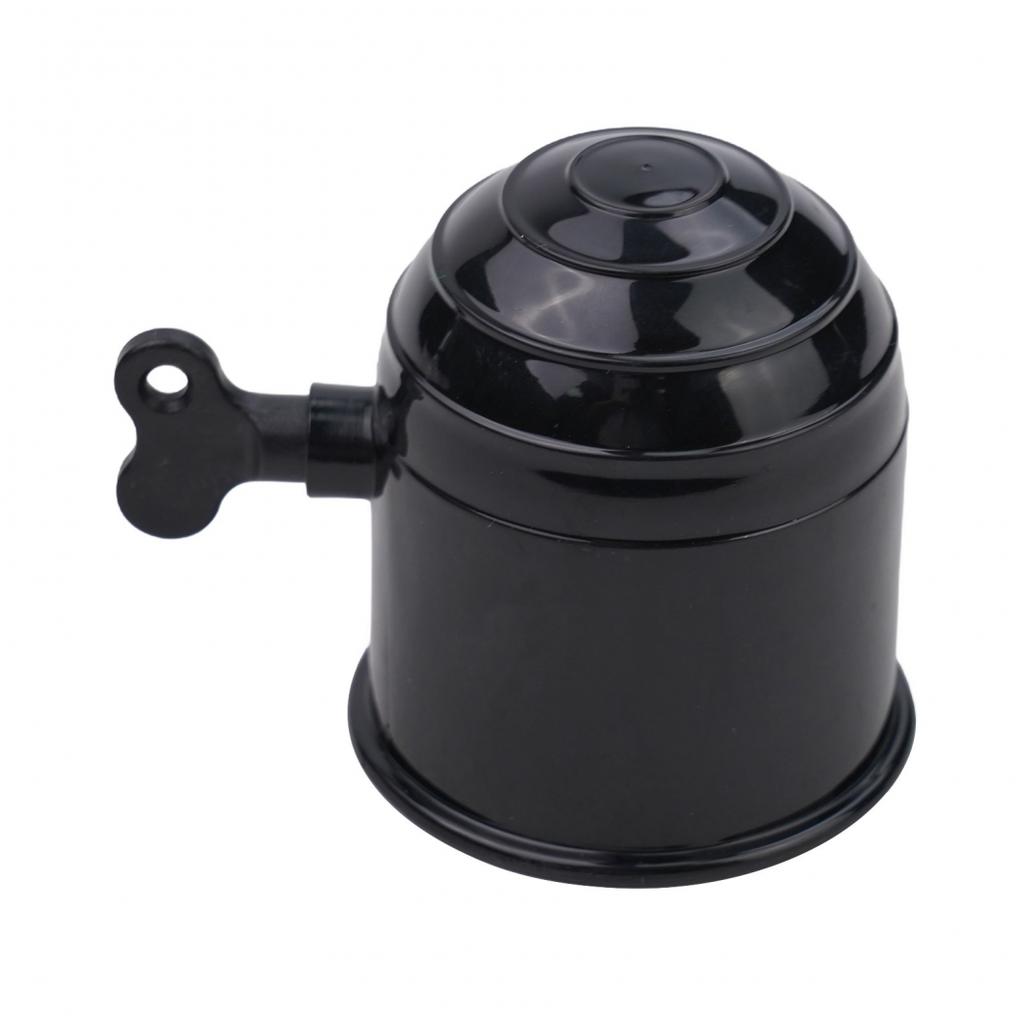 Kugelkopfabdeckung Auto 50mm Schwarz/Silber Wohnwagenkupplung