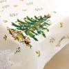 New Snowman Cartoon Table Cover Santa Claus Festival Decor Christmas Tablecloth
