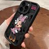 Pink Minnie Mouse Phone Case For iPhone 17E 11 12 13 14 15 16 17 Pro Max Fundas 17 Air Plus 16e Mini Silicone Back Cover