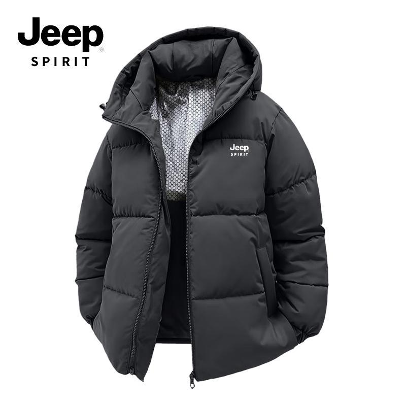 

JEEP SPIRIT Мужская зимняя стеганая куртка с капюшоном 2025 3XL