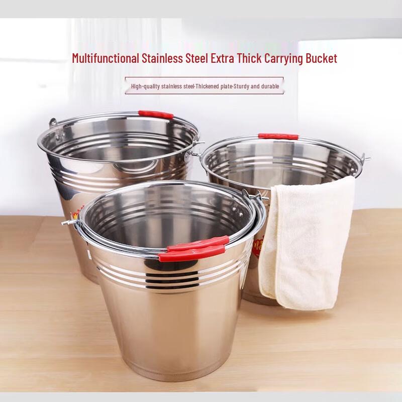 Stainless Steel Round Bucket